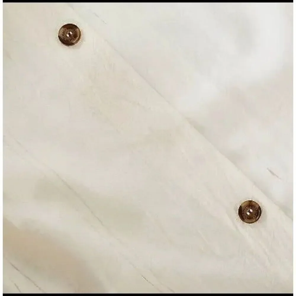 Hearth & Hand Fine Lined Linen Blend Duvet Set Sour Cream